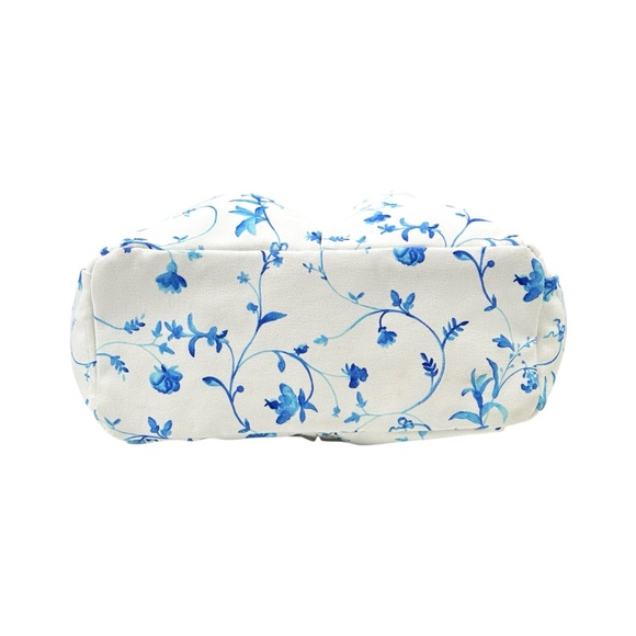 Hill House  The Market Tote White & Blue Floral Embroidered Bag - Picture 9 of 12
